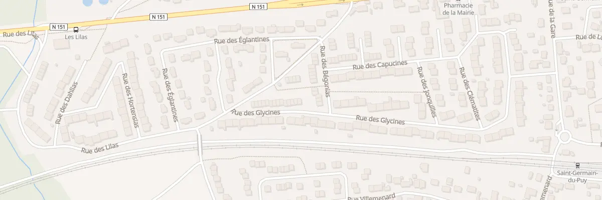 Plan du 40 Rue des Glycines à Saint-Germain-du-Puy