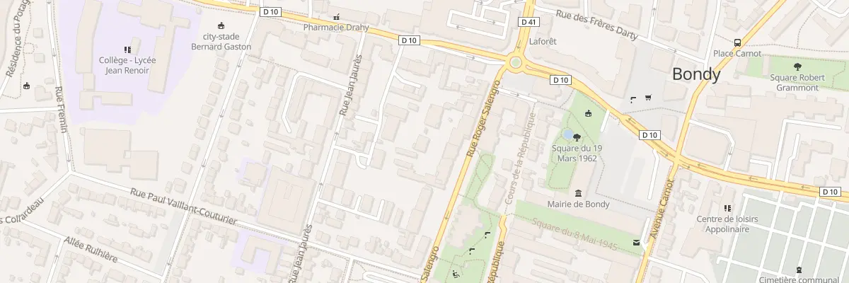 Plan du 26 Rue Roger Salengro à Bondy