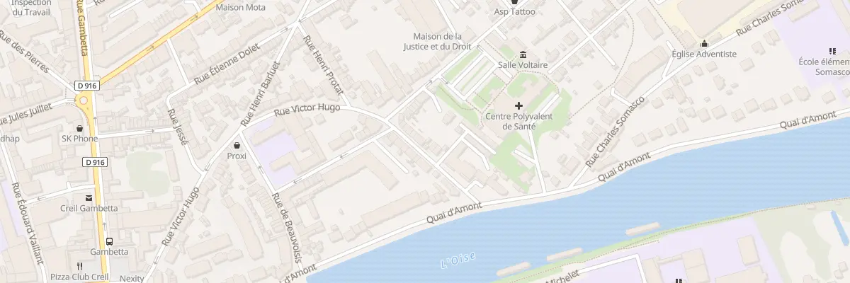 Plan du 14 Rue Victor Hugo à Creil