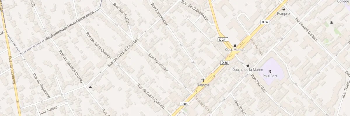 Plan du 15 Rue Parmentier à Nogent-sur-Marne