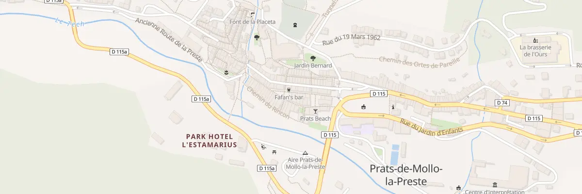 Plan du 2 Vc Placa d’Armes à Prats-de-Mollo-la-Preste