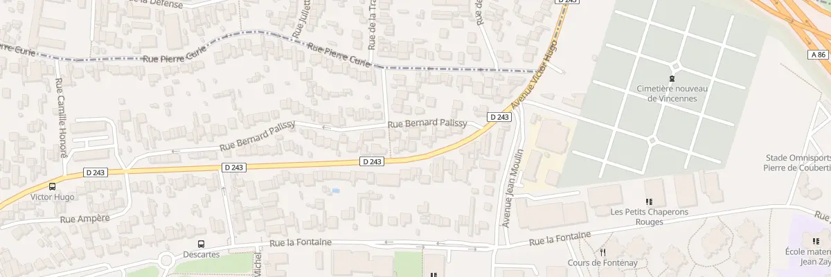 Plan du 13 Rue Bernard Palissy à Fontenay-sous-Bois