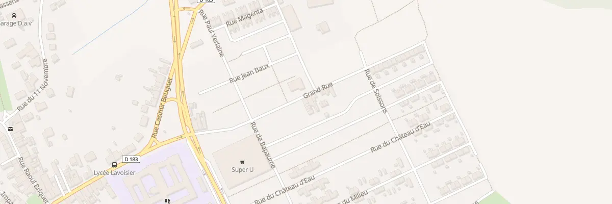 Plan du 120 Gr Grande Rue des Corons à Auchel