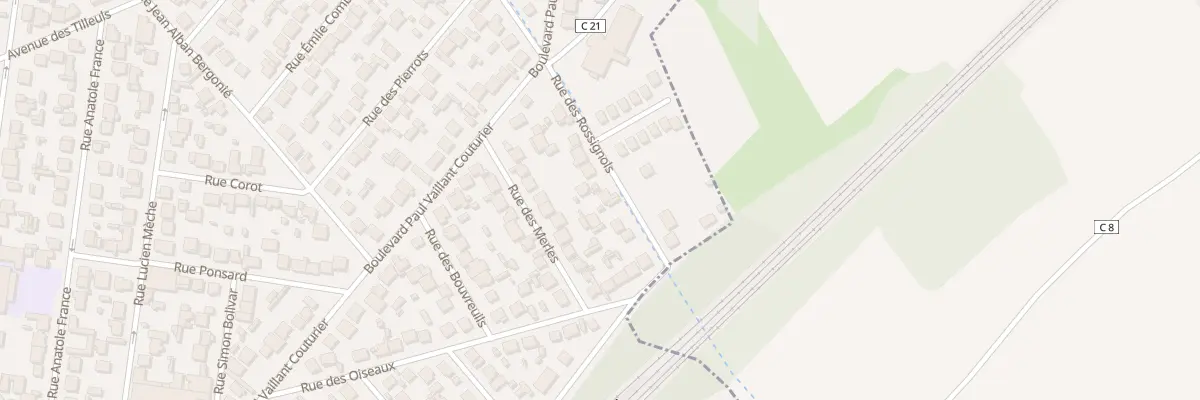 Plan du 9 Rue des Rossignols à Goussainville