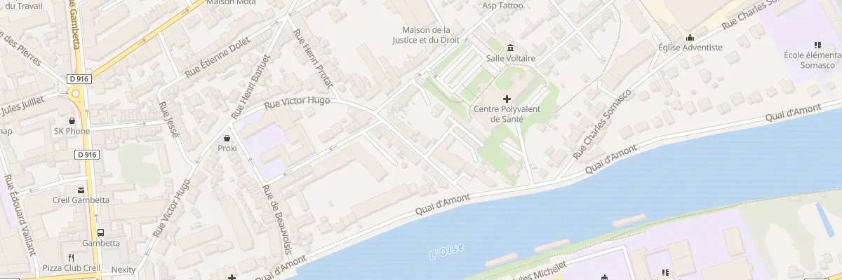 Plan du 12 Rue Victor Hugo à Creil