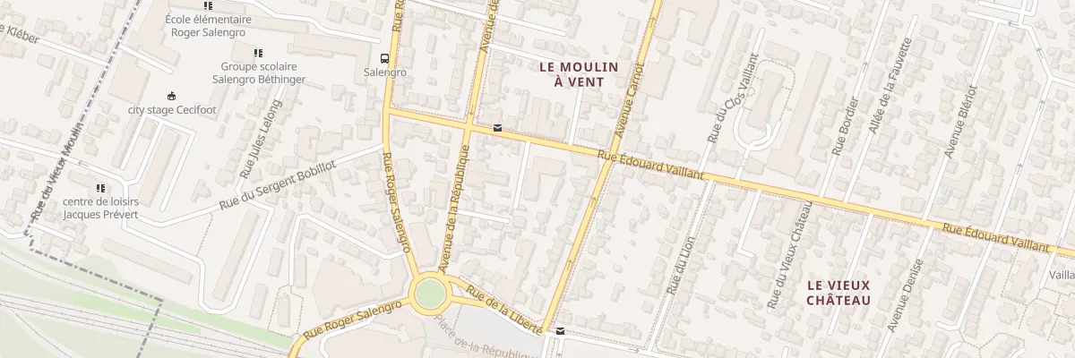 Plan du 18 Rue Edouard Vaillant à Bondy