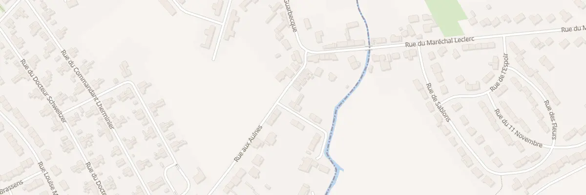 Plan du 301 Rue aux Aulnes à Isbergues