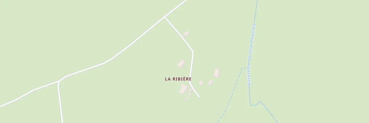 Plan du 2 La Ribieres à Reterre