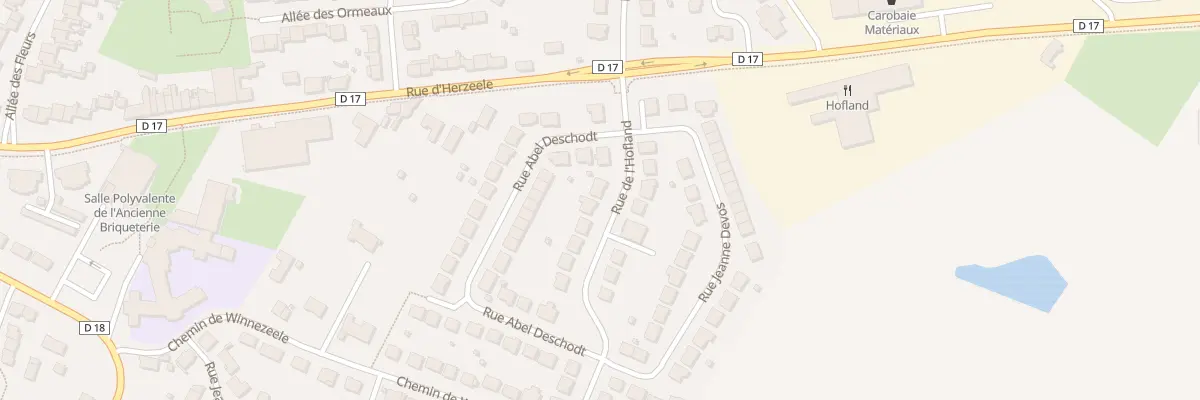 Plan du 84 Rue de l’Hofland à Wormhout