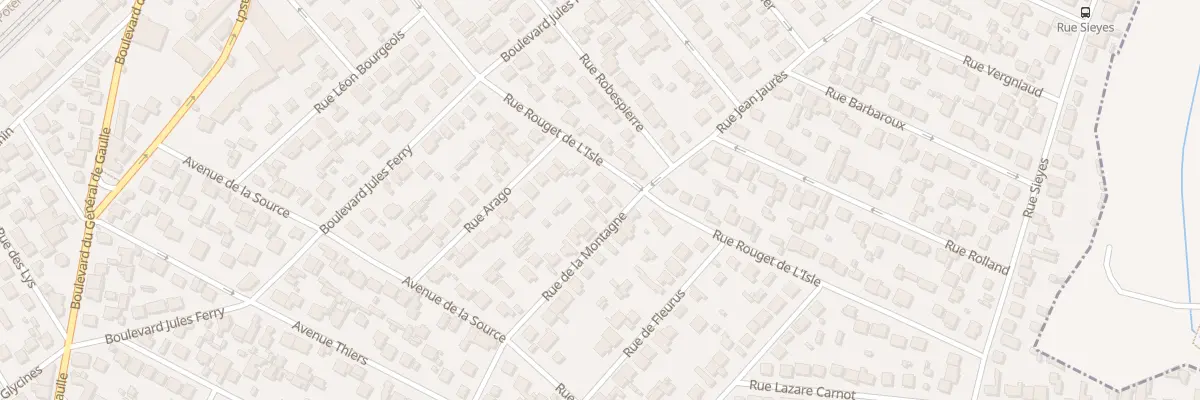 Plan du 21 Rue de la Montagne à Goussainville