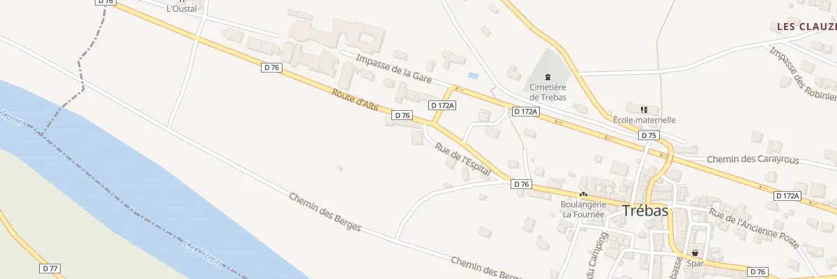 Plan du 5 Rue de l’Espital à Trébas