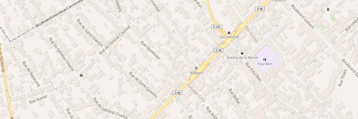 Plan du 9 Rue Parmentier à Nogent-sur-Marne