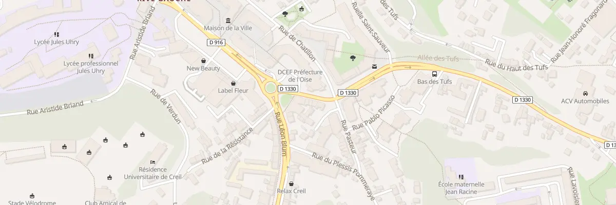 Plan du 8 Rue Robert Schumann à Creil