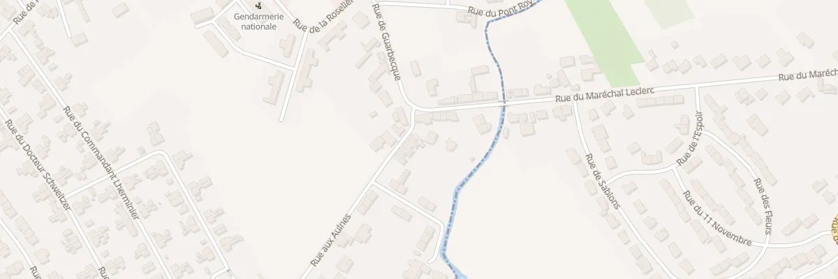 Plan du 1 Rue aux Aulnes à Isbergues