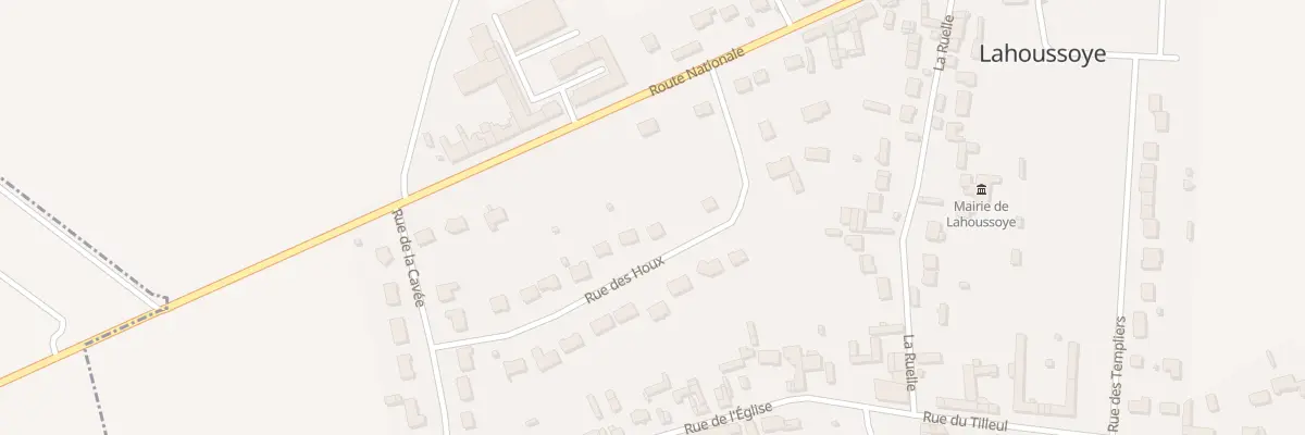 Plan du 10 Rue des Houx à Lahoussoye
