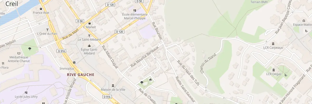 Plan du 20 Rue Maurice Berteaux à Creil
