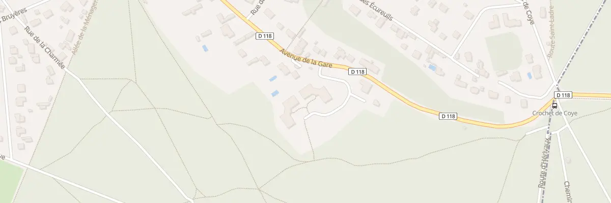 Plan du 38 Av de la Gare à Coye-la-Forêt