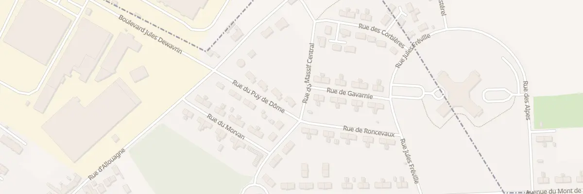 Plan du 2 Rue du Puy de Dôme à Auchel