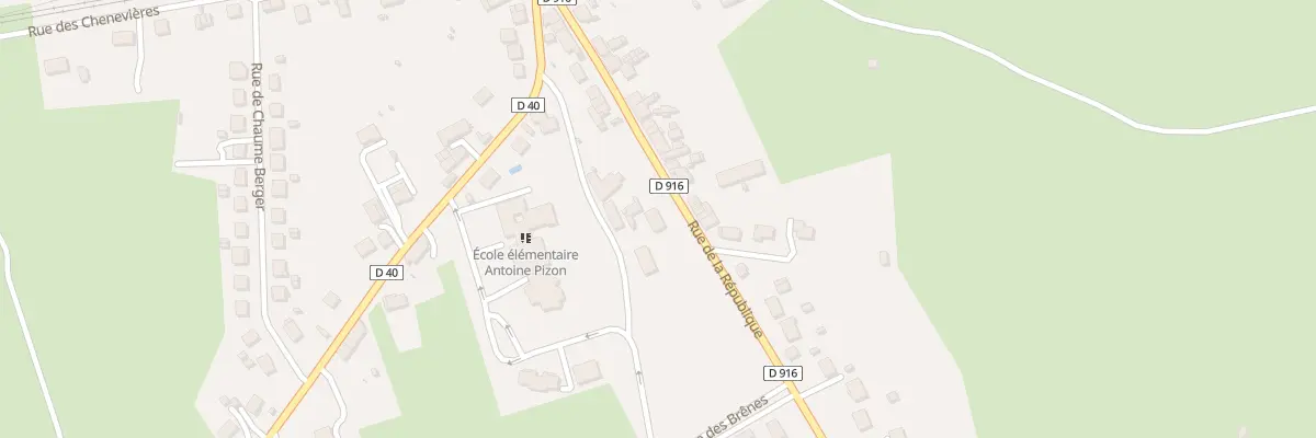 Plan de la Rue de la République à Huriel