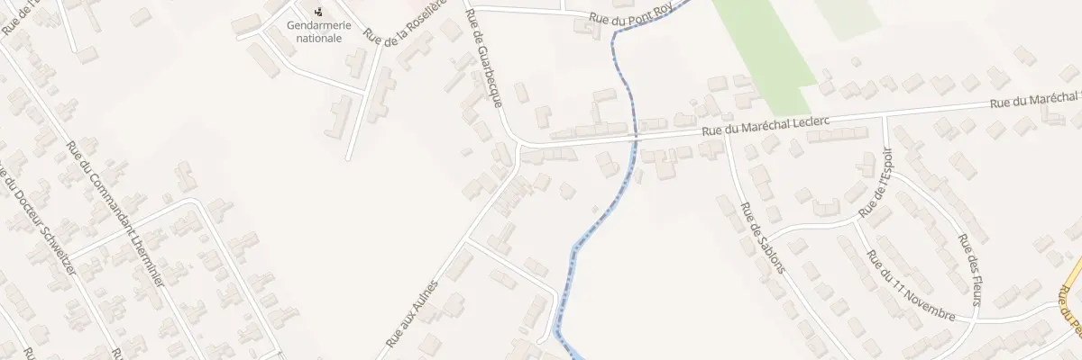 Plan du 1B Rue aux Aulnes à Isbergues