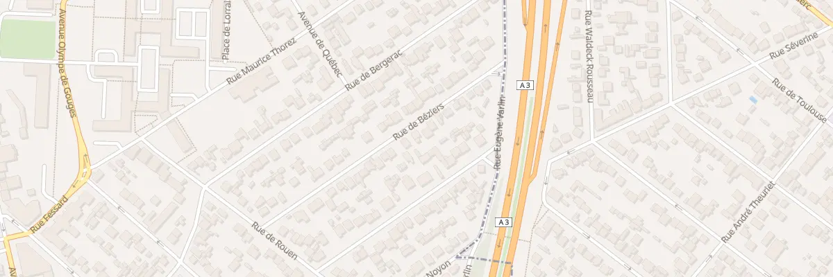 Plan du 34 Rue de Béziers au Blanc-Mesnil