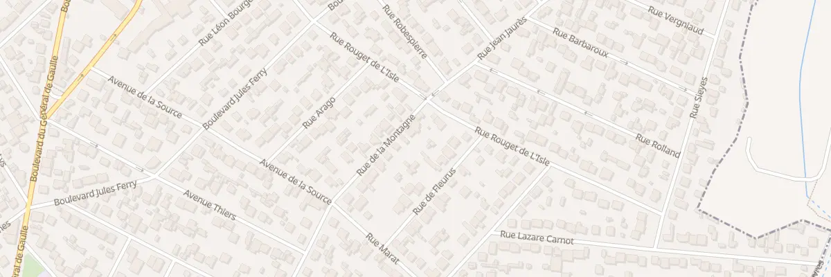 Plan du 18 Rue de la Montagne à Goussainville