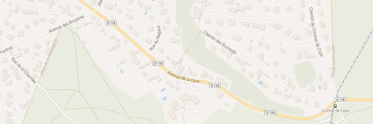 Plan du 33B Av de la Gare à Coye-la-Forêt