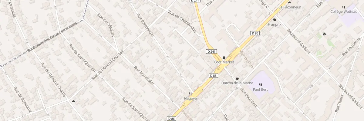Plan du 18 Rue Parmentier à Nogent-sur-Marne