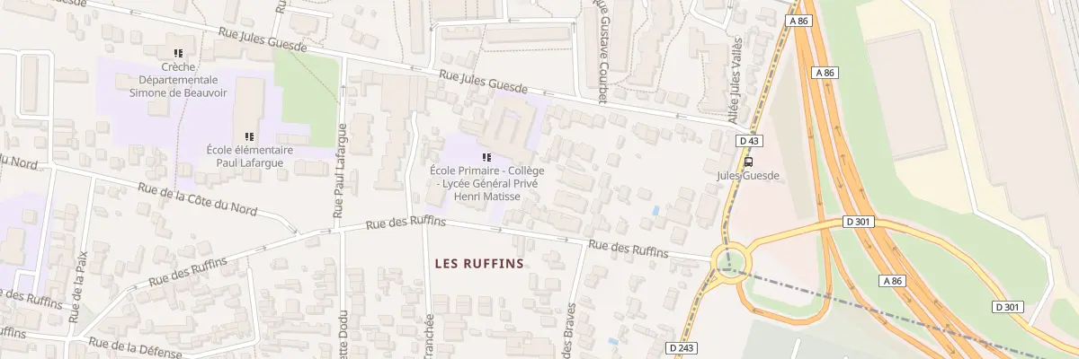 Plan du 133 Rue des Ruffins à Montreuil