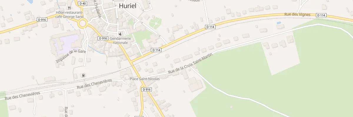 Plan du 7B Rue de la Croix St Martin à Huriel