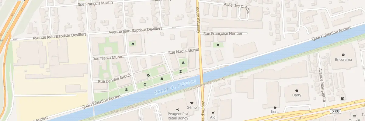 Plan du 1 Rue Nadia Murad à Bondy