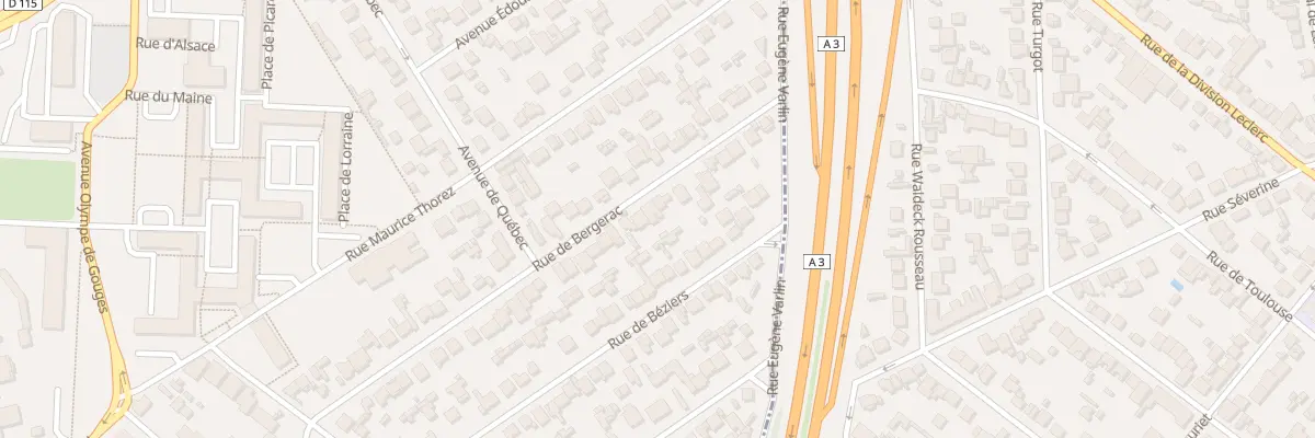Plan du 46 Rue de Bergerac au Blanc-Mesnil