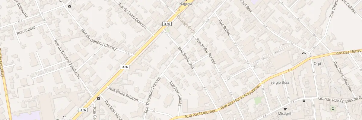 Plan du 21 Rue Emile Zola à Nogent-sur-Marne