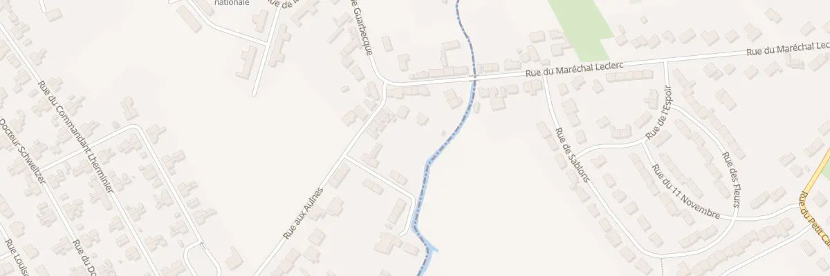 Plan du 5 Rue aux Aulnes à Isbergues