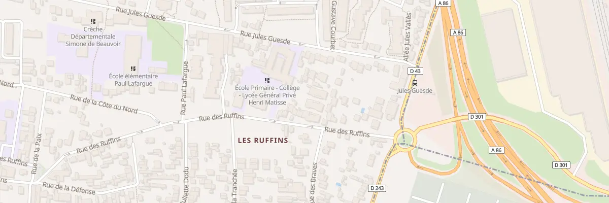 Plan du 137 Rue des Ruffins à Montreuil