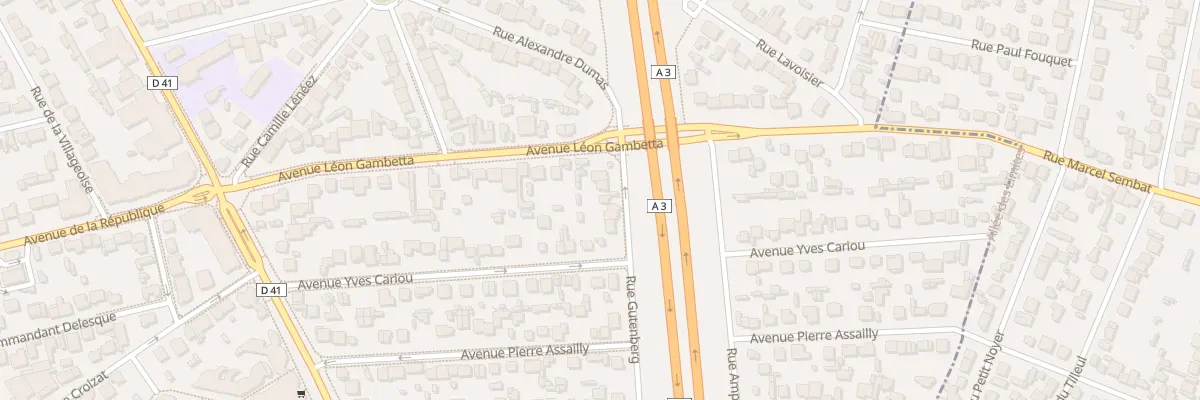 Plan du 25 Rue Gutenberg au Blanc-Mesnil