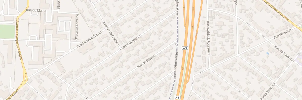 Plan du 43 Rue de Béziers au Blanc-Mesnil