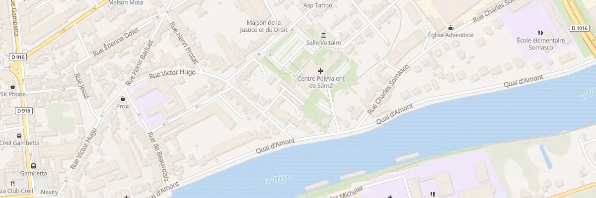 Plan du 8 Rue Victor Hugo à Creil