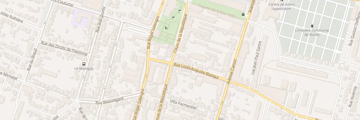 Plan du 7 Rue Louis Auguste Blanqui à Bondy