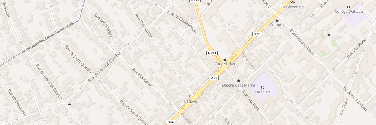 Plan du 14 Rue Parmentier à Nogent-sur-Marne