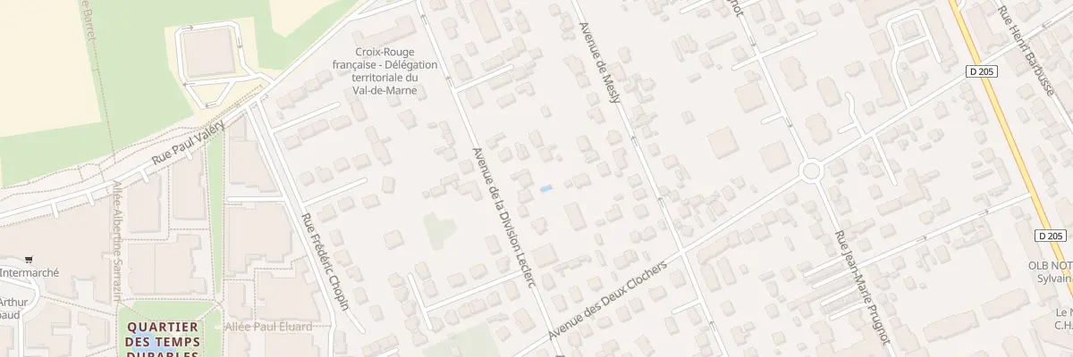 Plan du 11 Av de la Division Leclerc à Limeil-Brévannes