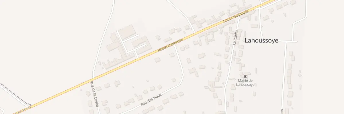 Plan du 389 Rte Nationale à Lahoussoye