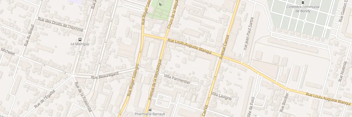 Plan du 16 Rue Louis Auguste Blanqui à Bondy