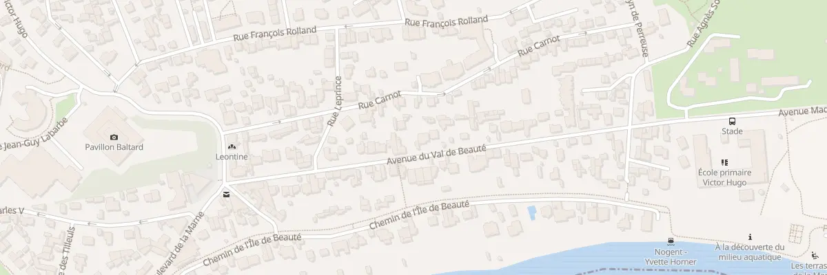 Plan du 25 Av du Val de Beauté à Nogent-sur-Marne