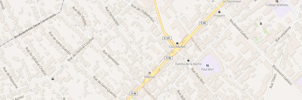 Plan du 8 Rue Parmentier à Nogent-sur-Marne