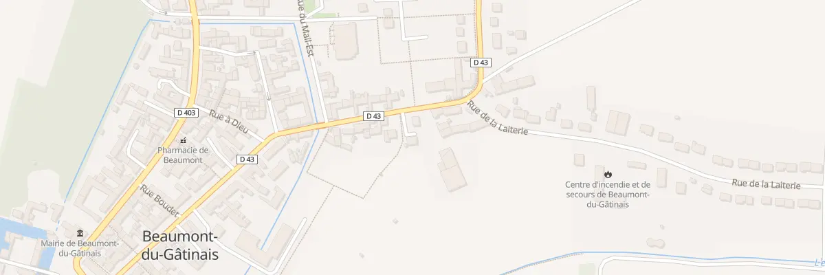Plan du 58B Rue de l’Hôtel-de-ville à Beaumont-du-Gâtinais