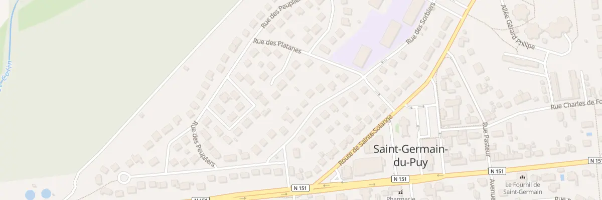 Plan du 10 Rue des Sorbiers à Saint-Germain-du-Puy