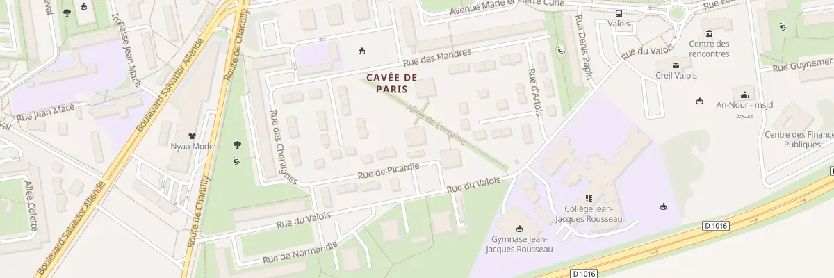 Plan du 3 All de Lorraine à Creil