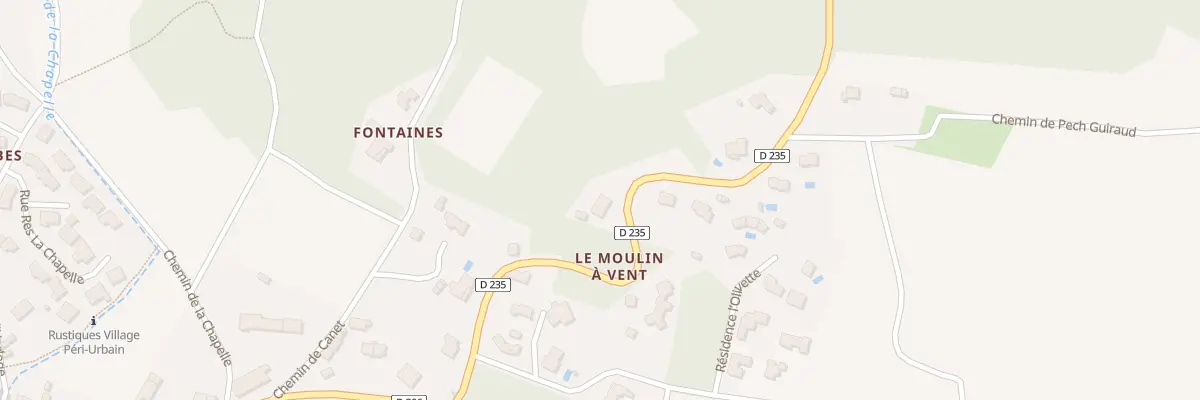 Plan du 5 Rte de Laure à Rustiques