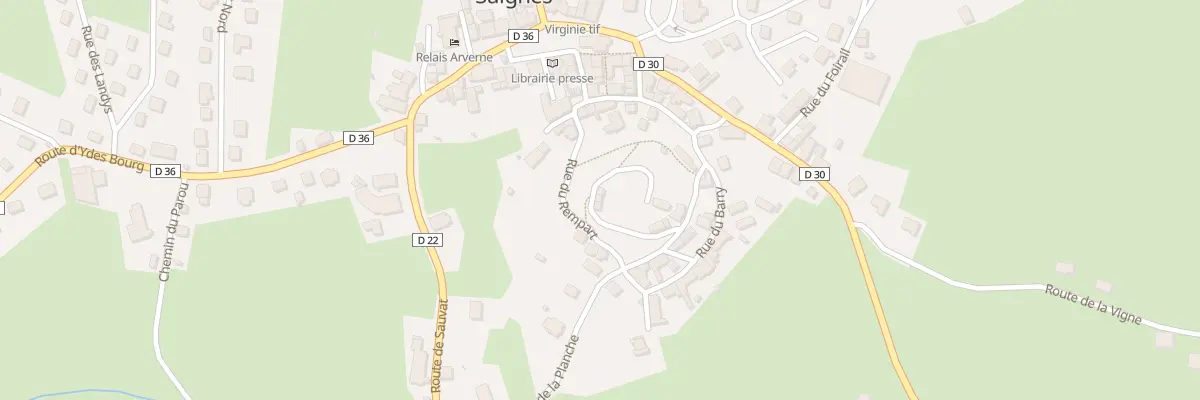 Plan du 12 Rpe de la Chapelle à Saignes